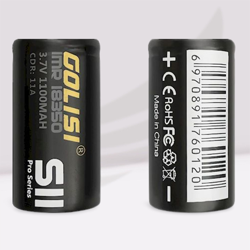 Accu S11 18350 1100mAh (x2) - Golisi